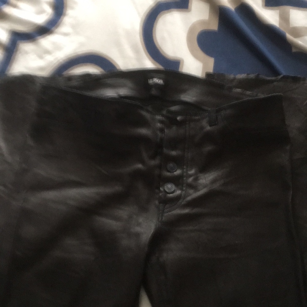 Hudson soft leather  super skinny bootleg